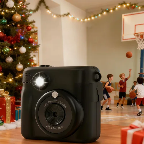 Miniatura 8 de Cámara para niños con impresión instantánea, cámara segura para niños pequeños, pantalla de 2.4 pulgadas, 1080P con zoom 16X, tarjeta TF de 32GB