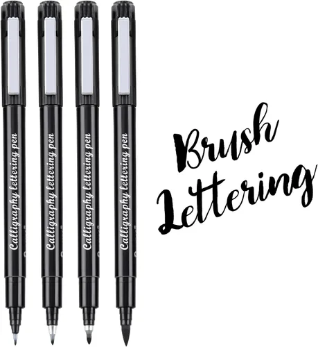 Dyvicl Bolígrafos de letras de mano, pinceles de caligrafía, marcadores artísticos para principiantes, escribir, dibujar, ilustrar, álbumes de