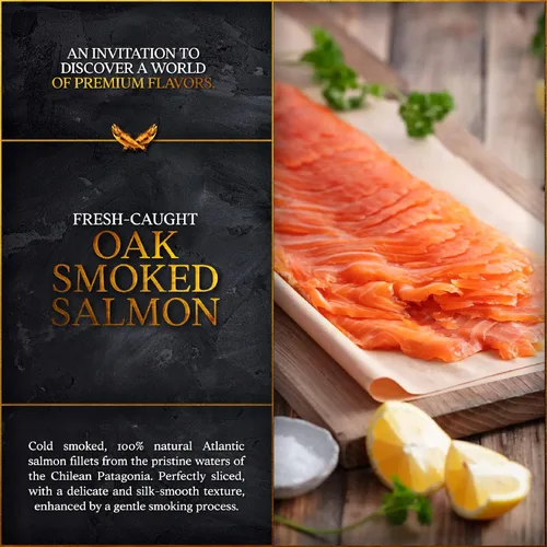 Miniatura 3 de New York's Delicacy Salmón ahumado Nova – 2.0 libras (1 filete) – Precortado, totalmente recortado, sin piel, Kosher, sin gluten, alto en Omega 3