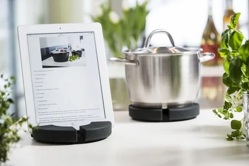 Miniatura 5 de Sagaform Cook n Read - Salvamanteles y soporte para tabletas, color negro