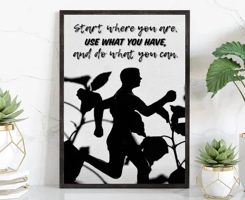 Miniatura 52 de Arte de pared con texto en inglés «Be Stronger Than Your Excuss», póster de gimnasio, impresiones de gimnasio, gimnasio en casa, decoración