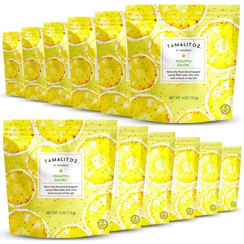 Miniatura 32 de Tamalitoz - Mango para masticar labios, caramelo duro mexicano de mango picante relleno de chile, lima y sal marina, caramelo de fruta hecho a mano