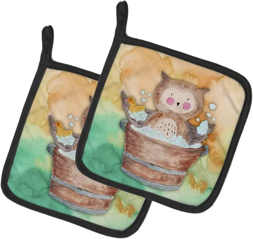 Miniatura 12 de Caroline's Treasures BB7370PTHD - Juego de soportes para ollas de herradura para cocina, resistentes al calor, almohadillas calientes para cocinar