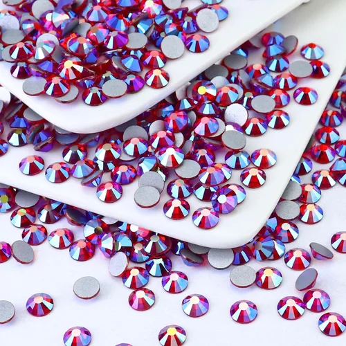 1440 piezas de diamantes de imitación SS20 de cristal de vidrio con parte posterior plana, gemas de cristal redondas de parte posterior plana para