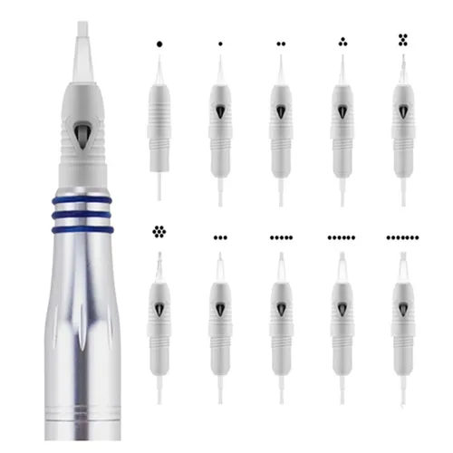 Miniatura 5 de Paquete de 50 agujas de cartucho de microblading para dispositivo Charmant máquina de maquillaje permanente, bolígrafo Charme Princess Tattoo
