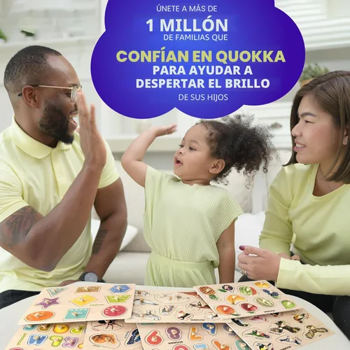 Miniatura 6 de QUOKKA 8 Rompecabezas de madera para niños pequeños de 1 a 3 años - Rompecabezas Montessori para niños pequeños de 2 a 4 años en un estante - Juego