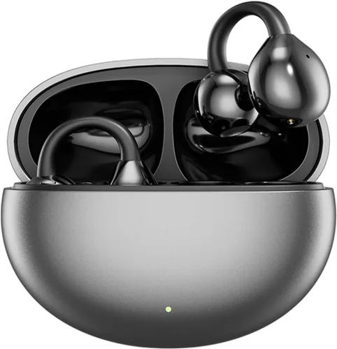 Auriculares inalámbricos con clip Bluetooth 5.4 de oreja abierta, reproducción de 50 horas, deportivos sobre la oreja, cómodos para orejas pequeñas