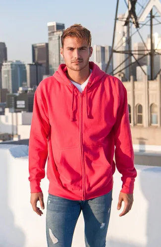 Miniatura 4 de Sudadera con capucha de forro polar pesado con cremallera completa para hombre