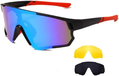 Long Keeper Gafas de sol polarizadas deportivas para ciclismo con 3 lentes intercambiables para hombres y mujeres