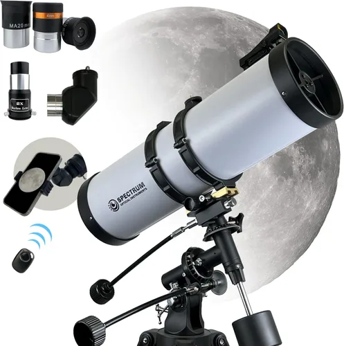 SpectrumOI Telescopio para niños, telescopio para adultos, regalos de astronomía, telescopio para niños de 8 a 12 años, telescopio reflector de