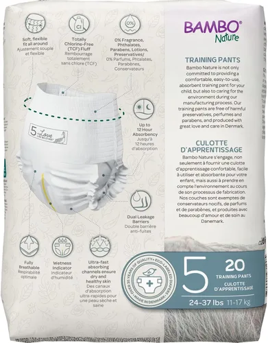 Miniatura 9 de Bambo Nature Pantalones de entrenamiento premium (tallas 4 a 6 disponibles), talla 5, 20