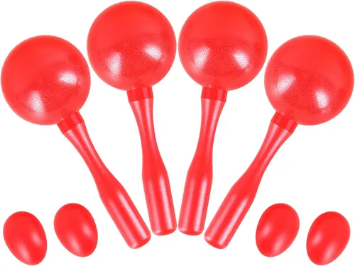 Miniatura 7 de EASTROCK Maracas, sonajeros y martillos de arena de ABS, percusión de mano, sonajeros para adultos, gran instrumento de percusión para actuación