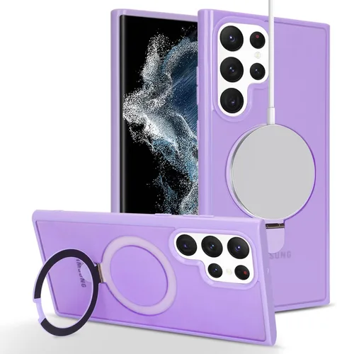 Miniatura 17 de Cavor Funda para teléfono Samsung Galaxy S22 Ultra para hombre, compatible con MagSafe, S22 Ultra con soporte, funda ultra magnética para Samsung A