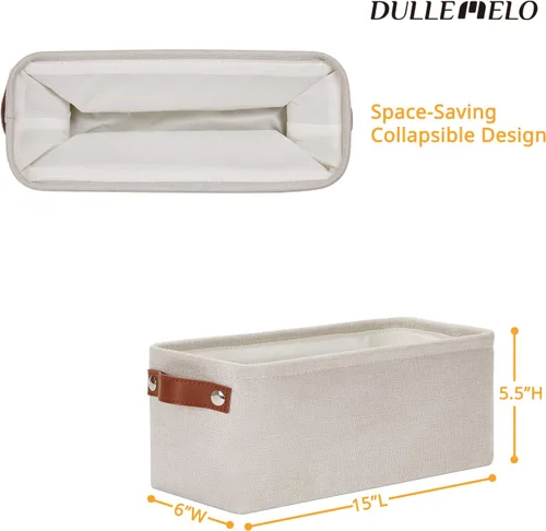 Miniatura 2 de DULLEMELO Cesta de almacenamiento pequeña, cesta de papel higiénico, contenedor de almacenamiento estrecho para baño, cesta de baño para organizar
