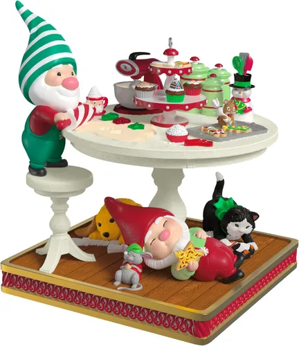 Miniatura 13 de Adorno de Navidad colgante de Hallmark Keepsake 2025, Papá Noel musical "Here Comes Santa Claus" con luz, regalos para coleccionistas de Papá Noel