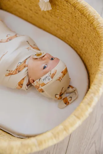 Miniatura 2 de Copper Pearl, Baby Beanie Hat Top Knot - Graphic 2