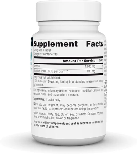 Miniatura 3 de Source Naturlas Quercetina 1000 con bromelina, apoyo respiratorio e inmunológico*, tabletas de 1000 mg, 30