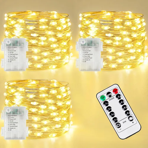 Miniatura 29 de 30LED Acorn Fairy Lights Battery Operated Fall String Lights Indoor Decor Remote Control, 8 Lighting Modes, IP44 Waterproof, Timer & Dimmable