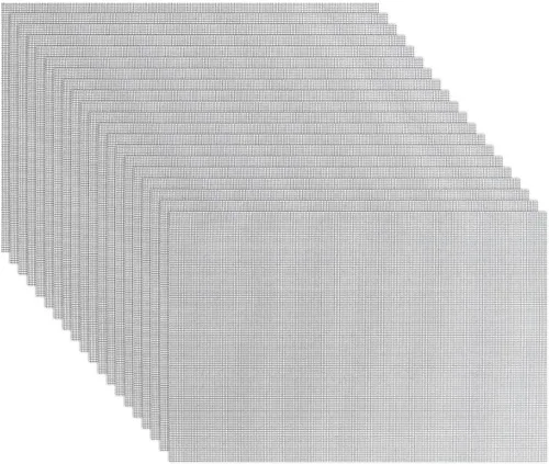 Miniatura 11 de Paquete de 50 almohadillas de malla con agujero para macetas de 4 pulgadas, pantalla de malla de plástico, parte inferior de bonsái, agujero de 50