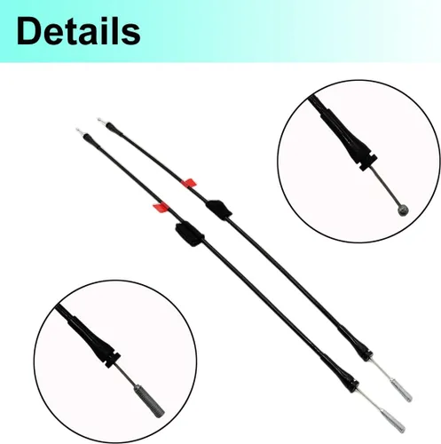 Miniatura 6 de 6L3Z-18264A01-C 6L3Z-18264A00-C Cable de liberación de la manija del pestillo inferior de la puerta trasera Cable de control para Ford F-150 F-250