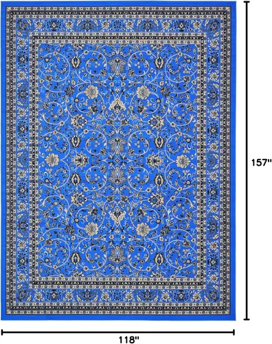 Miniatura 501 de Unique Loom Colección Sialk Hill - Alfombra de área Washington (3 pies 3 pulgadas x 5 pies 3 pulgadas, rectángulo, burdeos/crema)