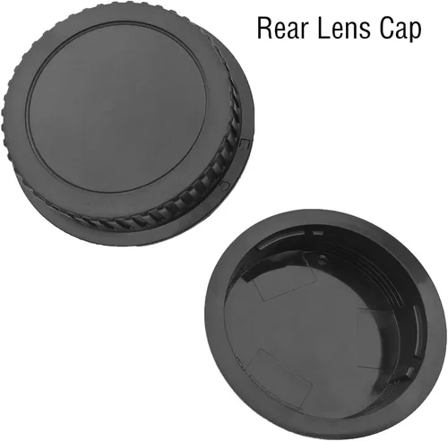 Miniatura 6 de Tapa del cuerpo y tapa trasera de lente para cámara Canon EOS EF EF-S en T7 T6 90D 80D 77D 70D 60D 5Ds 1DX 5D 7D / 6D Mark II III 200D Rebel SL3 SL2