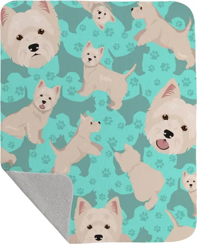 Miniatura 14 de Caroline's Treasures MLM1042LQB Airedale Terrier - Manta acolchada de 50 x 60 pulgadas, diseño de ilustraciones para cama, sofá, suave y ligera