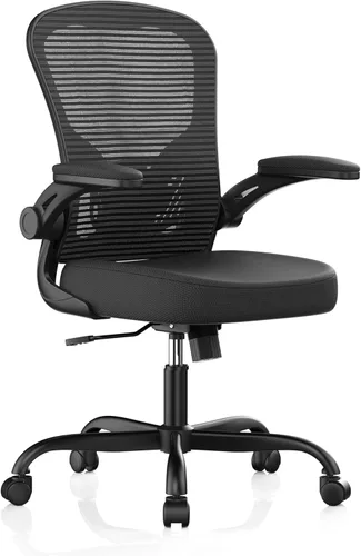 Miniatura 10 de Synorla Silla de oficina, sillas de escritorio ergonómicas de 330 libras de capacidad, silla de computadora de malla con respaldo alto