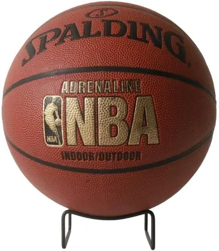 Miniatura 3 de HillSpring Soporte de exhibición de fútbol de metal, soporte base para baloncesto, bolos, fútbol, voleibol, rugby y otras pelotas con autógrafo