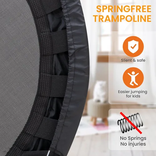 Miniatura 2 de ATIVAFIT Trampolín infantil de 36 pulgadas con mango grande, compacto para interiores y exteriores, mini trampolín para niños pequeños (2-6 años)