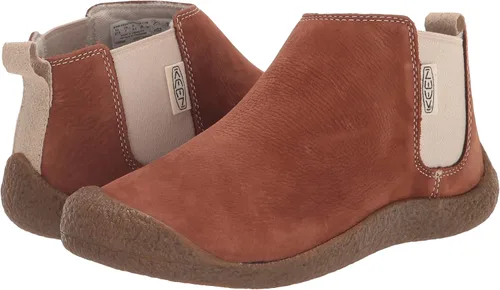 Miniatura 7 de KEEN Botines Mosey Chelsea de cuero para mujer, SafariAbedul