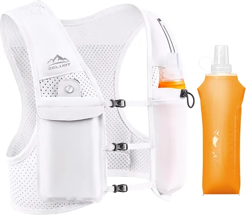Miniatura 13 de Zelvot Chaleco para Correr para Mujeres y Hombres, Patente Original de EE. UU., Chaleco de Hidratación para Correr con Correas de Pecho Ajustables