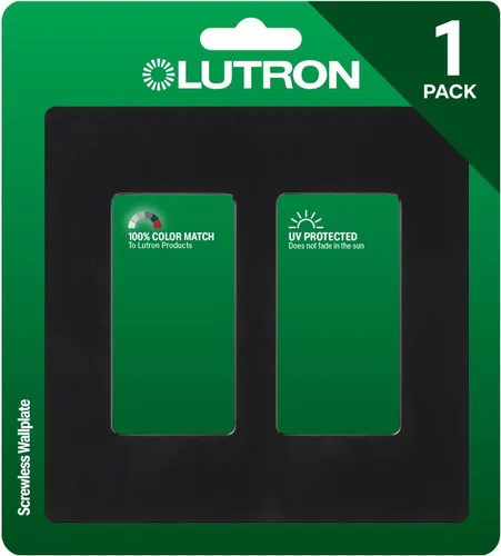 Miniatura 25 de Lutron Claro - Placa de cubierta para interruptor de luz, placa de pared de 2 posiciones, para interruptores de luz decorativos, cubierta de Acero