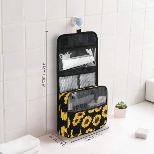 Miniatura 6 de senya Kit de neceser de viaje colgante, estuche de maquillaje, organizador de cosméticos para hombres y mujeres