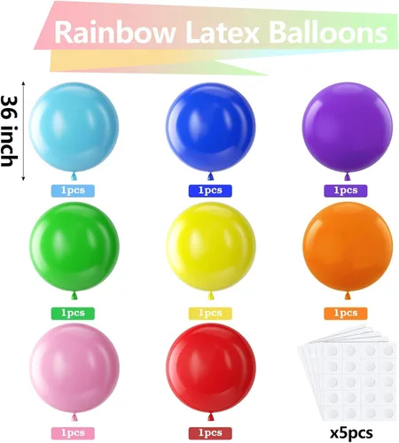 Miniatura 134 de Bezente - Globos de 5 pulgadas de látex redondos pequeños para revelación de género, despedidas de soltera, cumpleaños, bodas y aniversarios, aptos