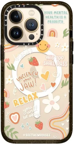 Miniatura 296 de Funda Impact de CASETiFY para iPhone 13 Pro Max con Magsafe - Estuche Claro Cuento de Invierno - Claro Negro Estuche transparente Winter Tale