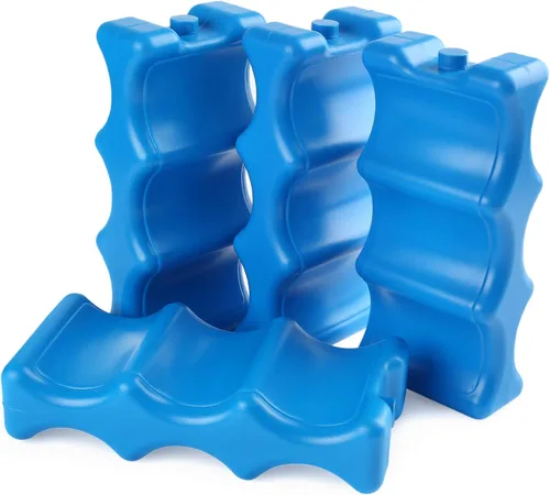 Miniatura 8 de Bolsa de hielo para enfriadores, almacenamiento de botellas de leche materna, caja de almuerzo, paquete de congelador contorneado aislado, paquete