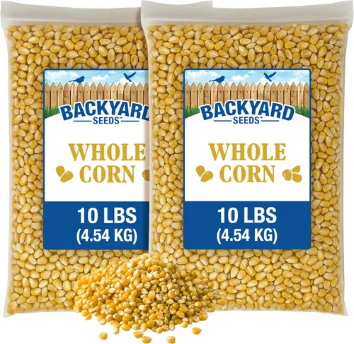 Miniatura 13 de CountryMax Backyard Seeds - Maíz agrietado de 10 libras – Alimento animal de alta energía para pollos, ardillas, ciervos y aves silvestres