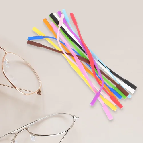 Miniatura 7 de Kisangel 12pcs Silicone Glasses Straps Anti-slip Eyeglass Retainers for Sports Outdoor Activities Lightweight Flexible Eyewear Holder for Boys
