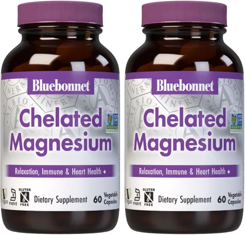 Miniatura 9 de Bluebonnet Nutrition Albion Magnesio Quelado Tamponado 200 mg, Óxido de Magnesio, Alivio del Estrés, Vegano, Sin OGM, Sin Gluten, Sin Soja, Sin