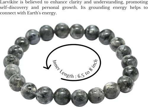 Miniatura 243 de Amazing Gemstone Pulsera de cristal para mujeres y hombres, pulsera de cristal curativo de protección, pulsera elástica con cuentas de piedras