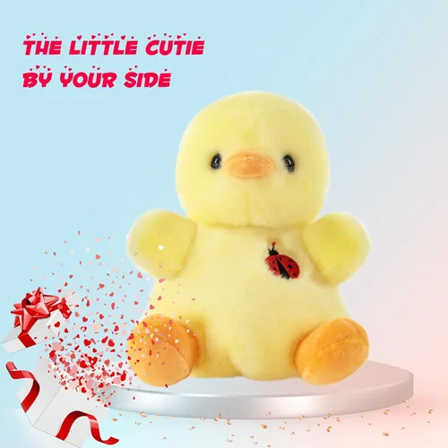 Miniatura 4 de Sew Butiful Peluche de pato de 8 pulgadas, lindos peluches para fiestas temáticas de animales, premio para profesores, estudiantes, juguetes