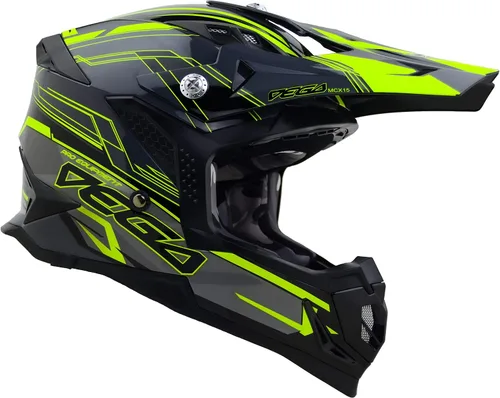 Miniatura 2 de Vega Helmets - Casco MCX ligero para motocicleta todoterreno completamente cargado