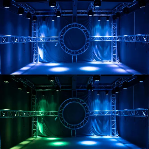 Miniatura 5 de SHEHDS Luz de Cabeza Móvil Wash LED 12x12W RGBW 4 en 1 Luces de DJ Iluminación Profesional 9/16 Canales DMX512 Efecto Estrobo Activo por Sonido