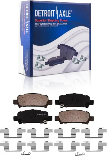 Miniatura 4 de Detroit Axle - Pastillas de Freno para Subaru Outback Legacy Impreza Baja Pastillas de Freno Cerámico w/Frenos de Repuesto Delanteros y Traseros
