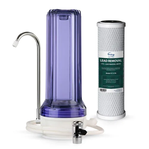 Miniatura 14 de iSpring FC15 Cartucho de filtro de agua de bloque de carbono CTO de repuesto de 5 micrones y 10 pulgadas para sistema de filtración RO de ósmosis