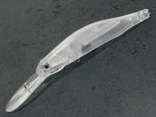 Miniatura 2 de 10 Señuelo en Blanco sin Pintar Minnow Crankbait de Agua Superior sin Labios Jerkbait Señuelos de Pesca UPM760P10
