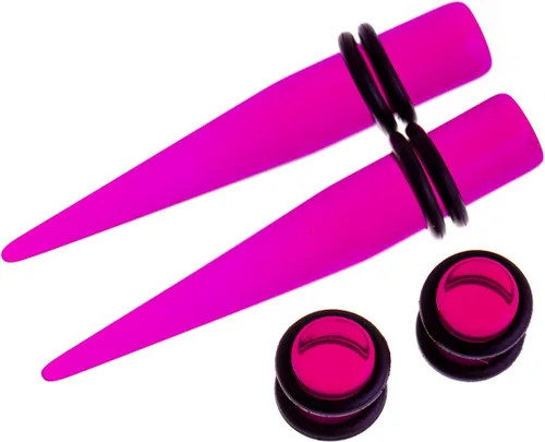 Miniatura 6 de Memsion Kit de estiramiento de orejas, 54 piezas, 14 calibres 00, kit de piercings