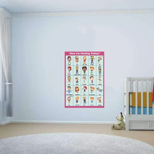 Miniatura 4 de ¿Cómo me siento hoy? Carteles, tabla de sentimientos (póster de emociones) para niños pequeños y niños. Herramienta educativa perfecta