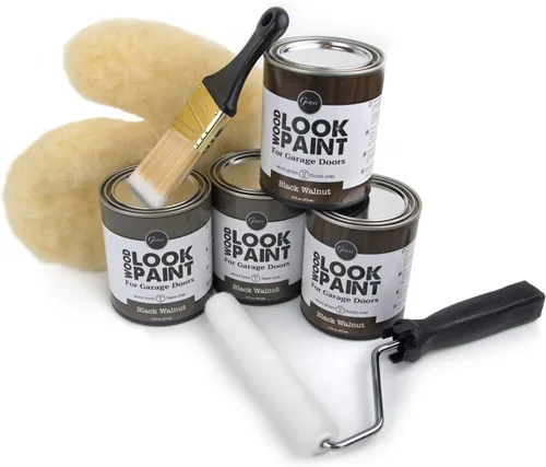 Miniatura 2 de Kit de pintura con aspecto de madera para puertas de garaje (Nogal Negro)